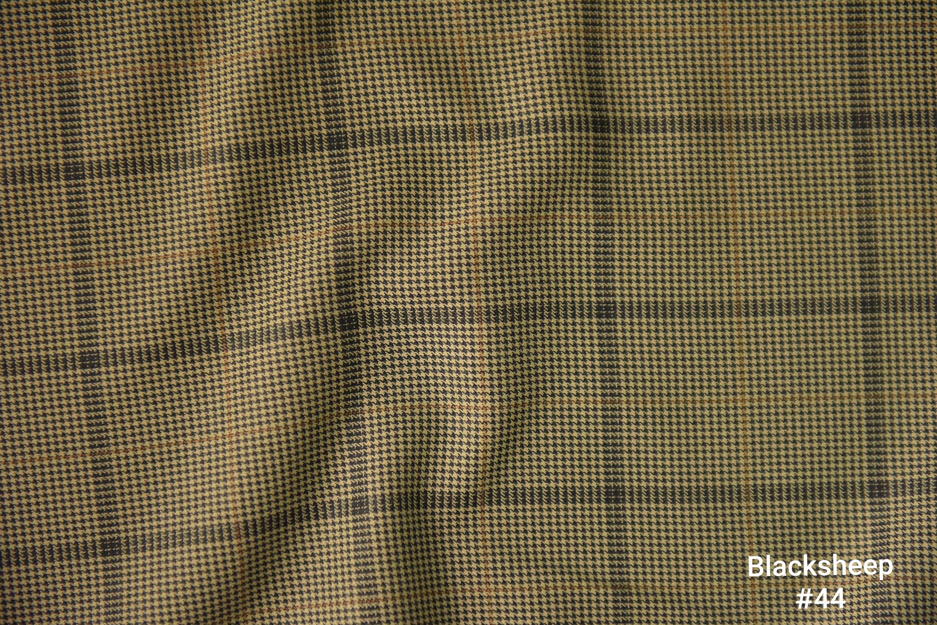 Dark Olive Glen Check Wool Blend Trousers