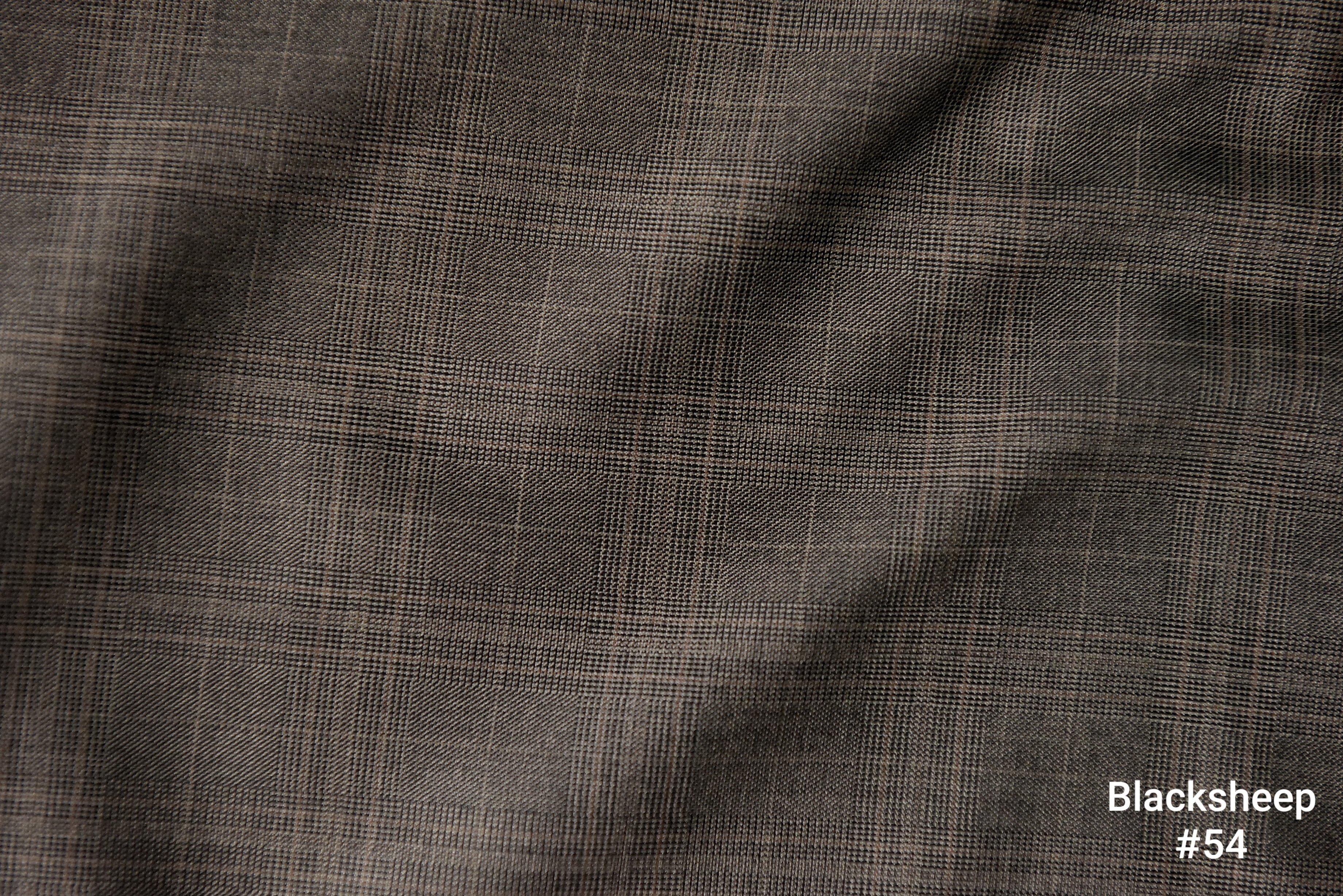 Taupe Grey Glen Check Wool Blend Trousers