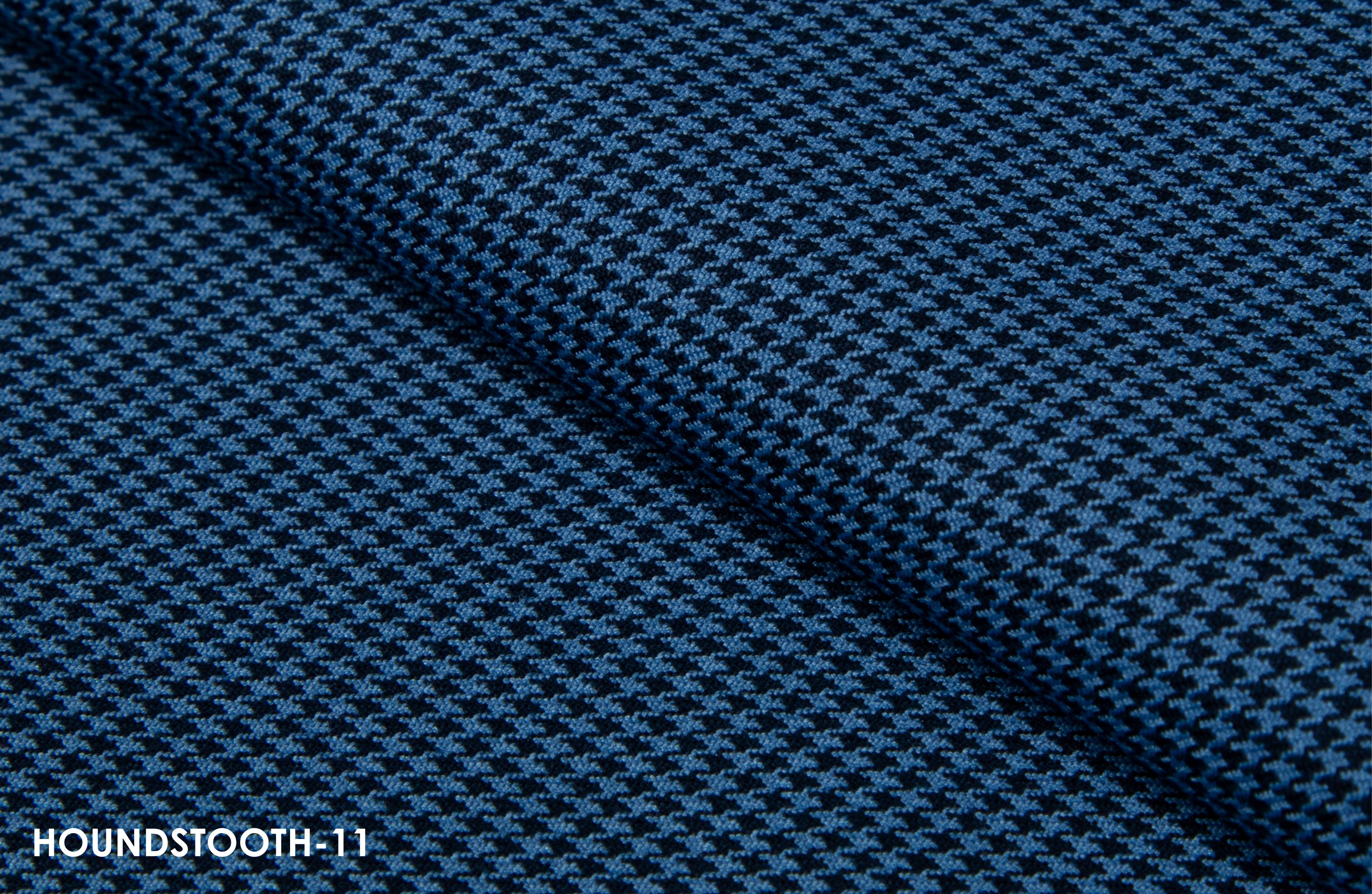 Navy Tonal Houndstooth Suit