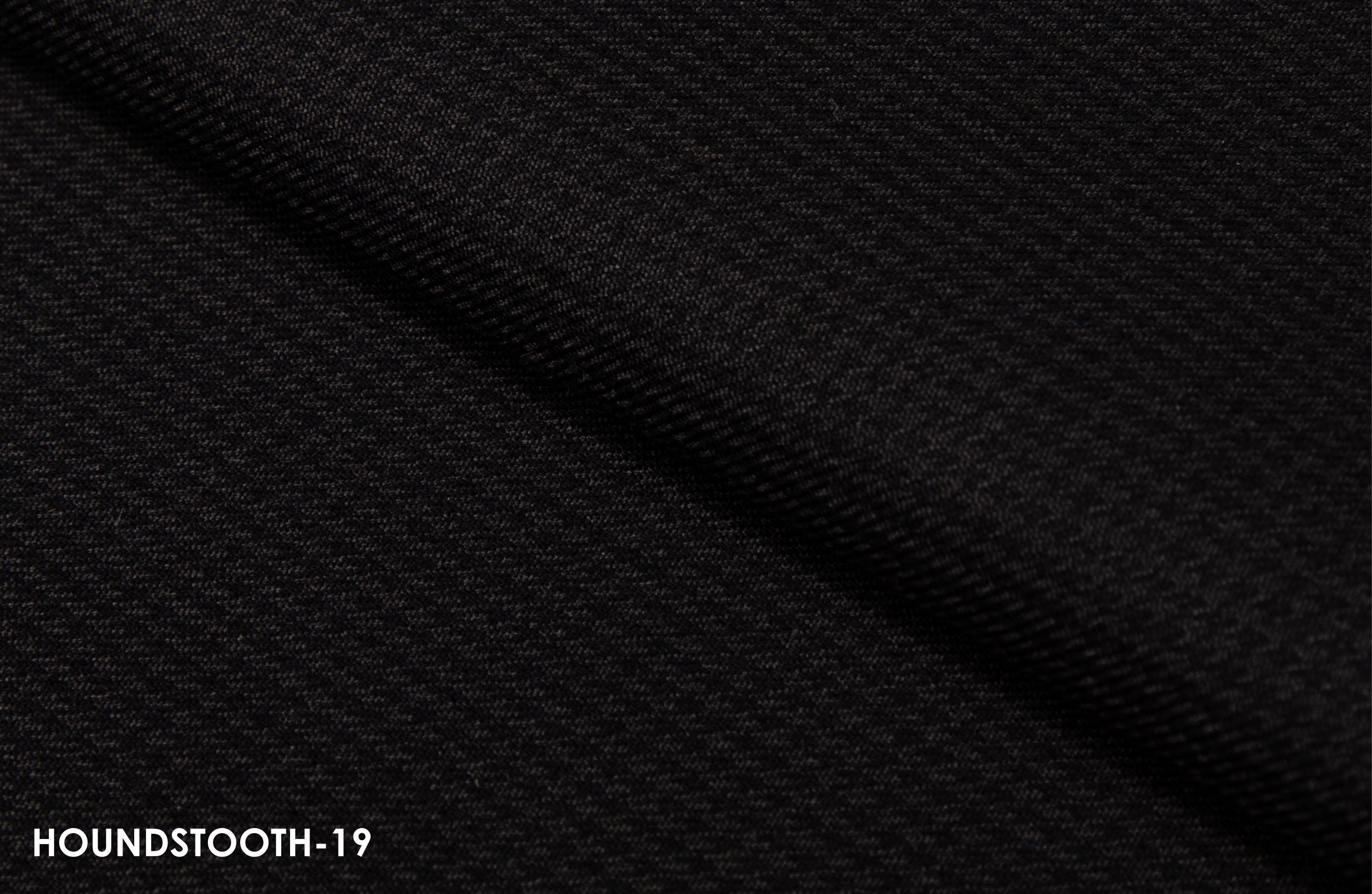 Black Twill Houndstooth Suit