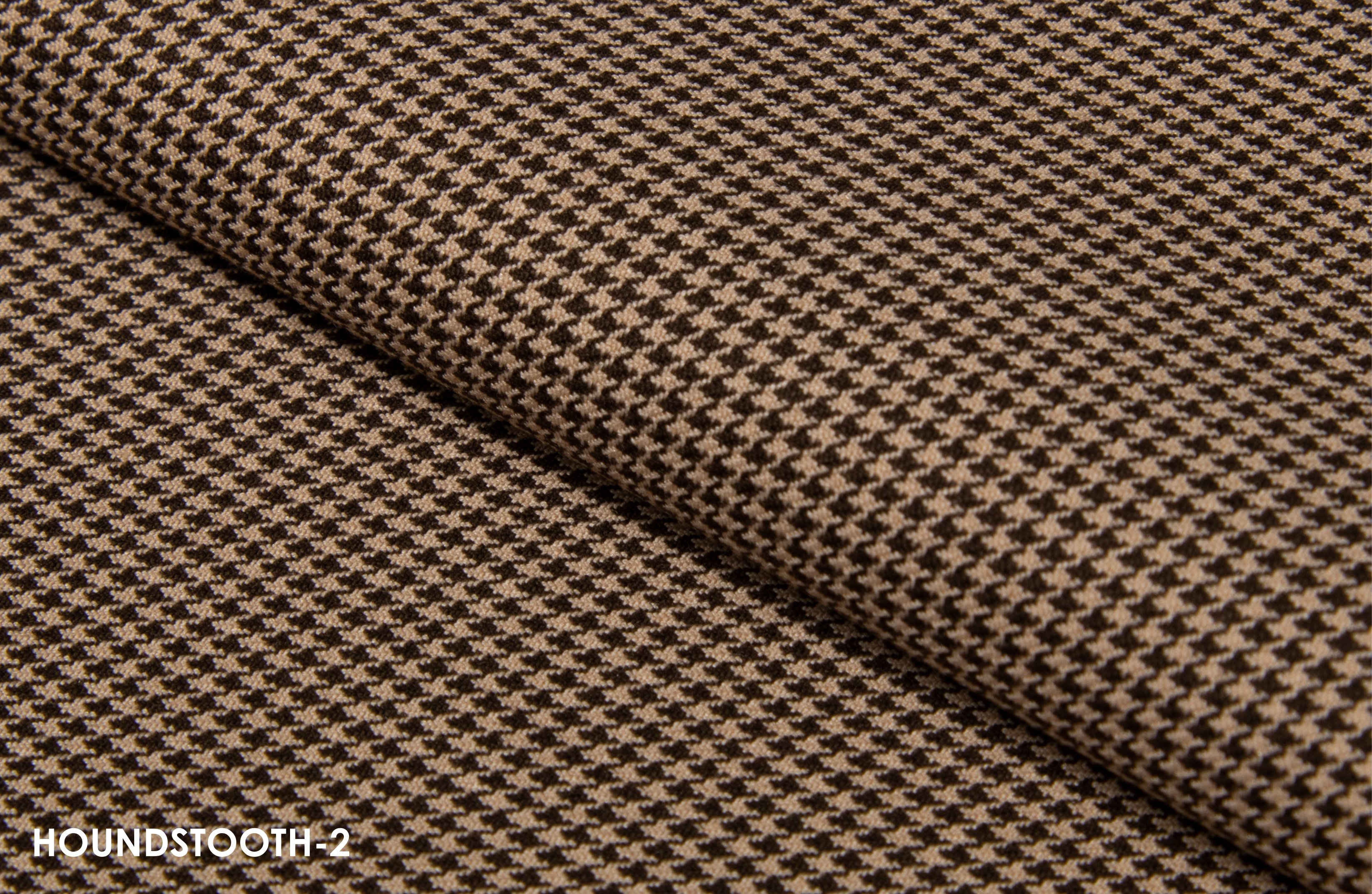 Tan and Brown Classic Houndstooth Suit