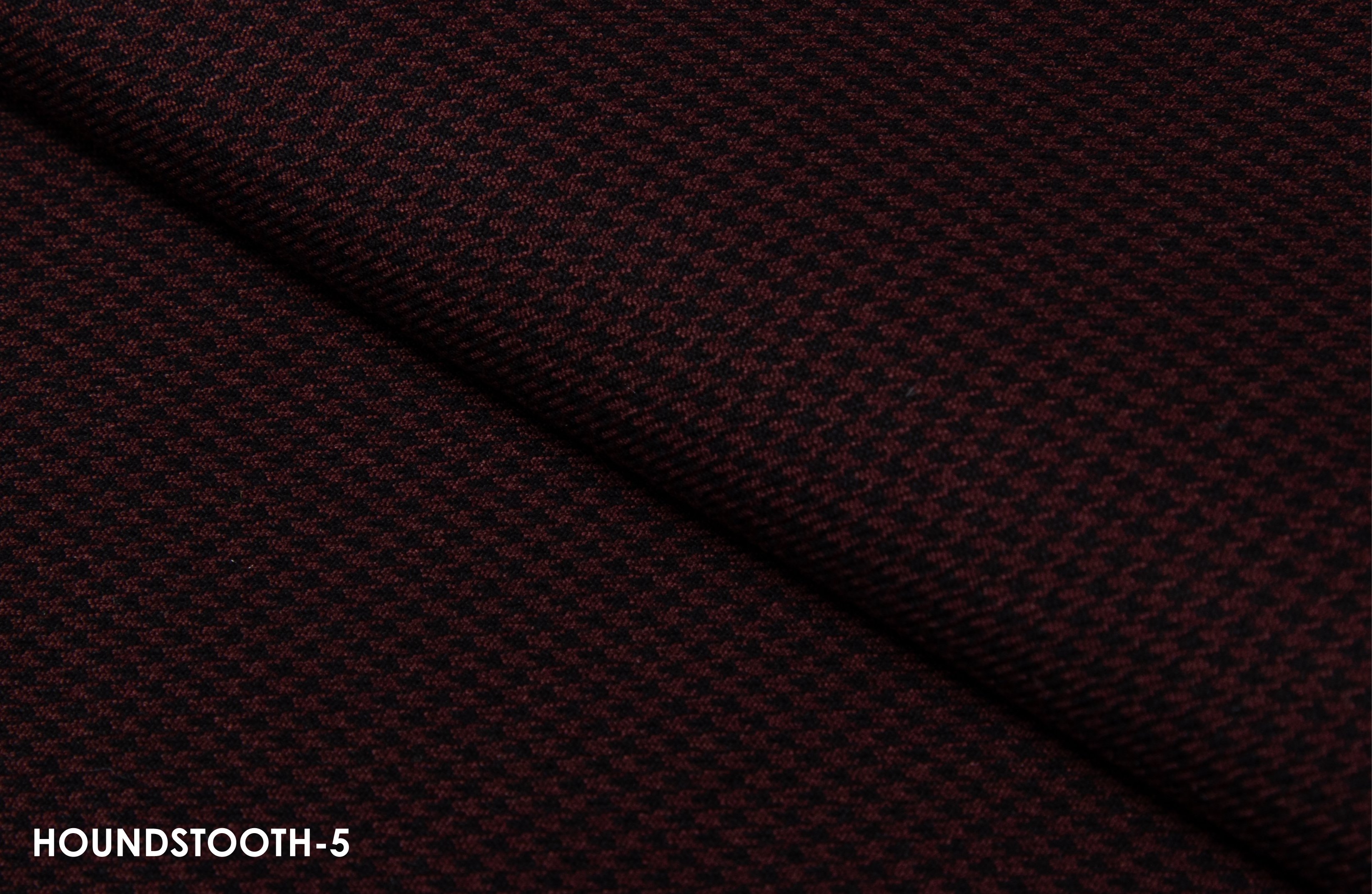 Burgundy Micro-Houndstooth Suit