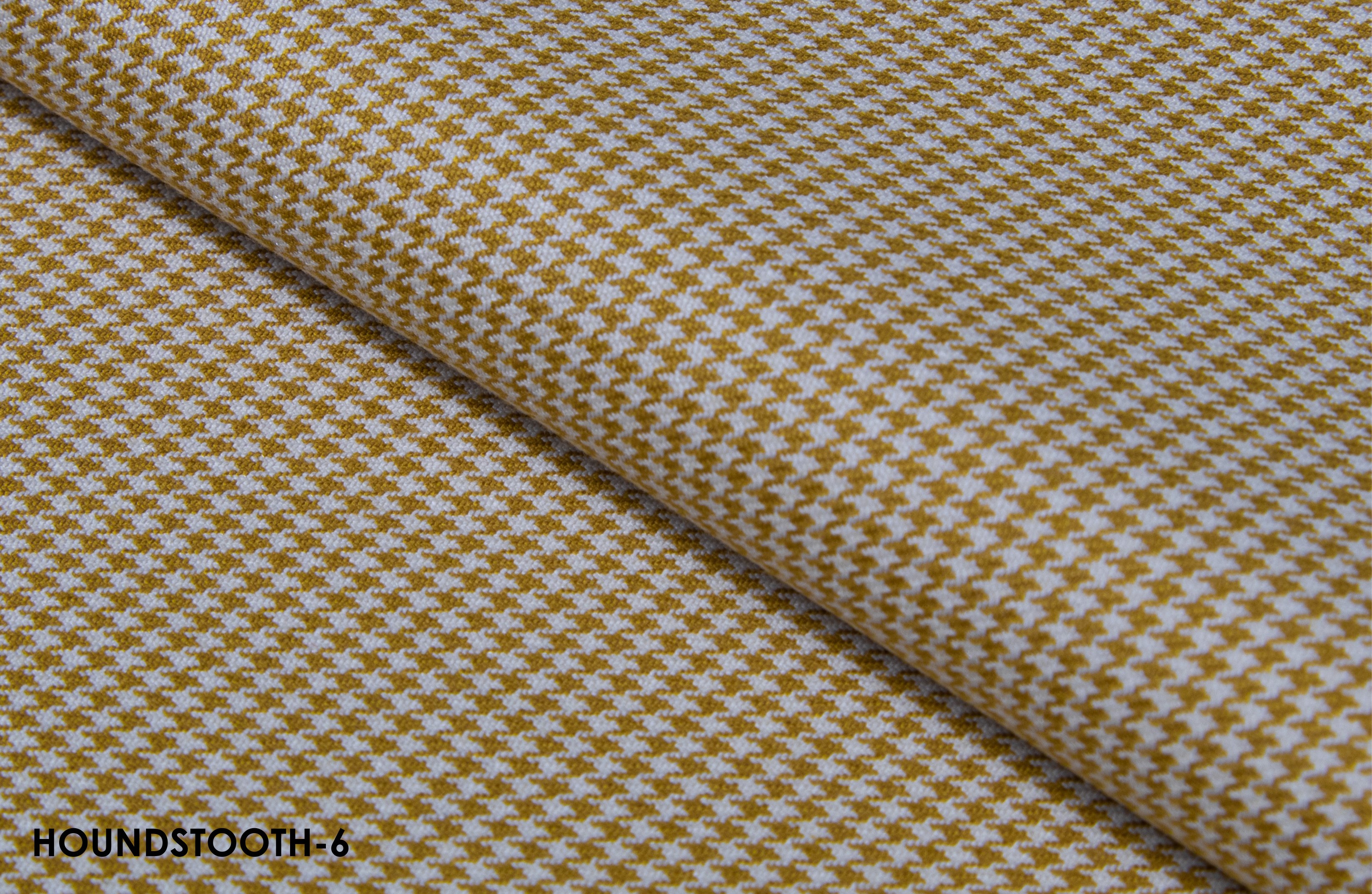 Gold and White Houndstooth Blazer