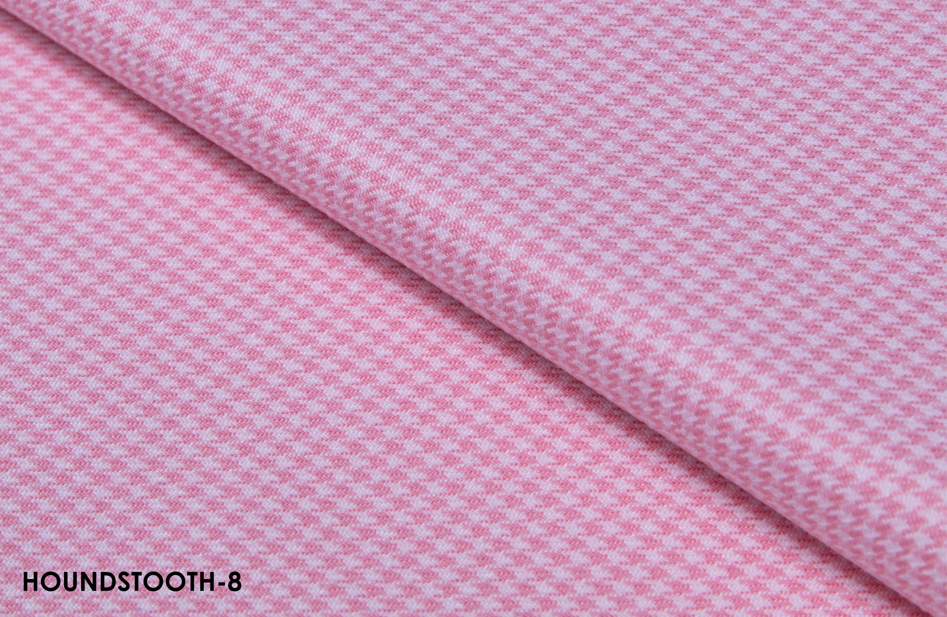 Pink and White Houndstooth Suit