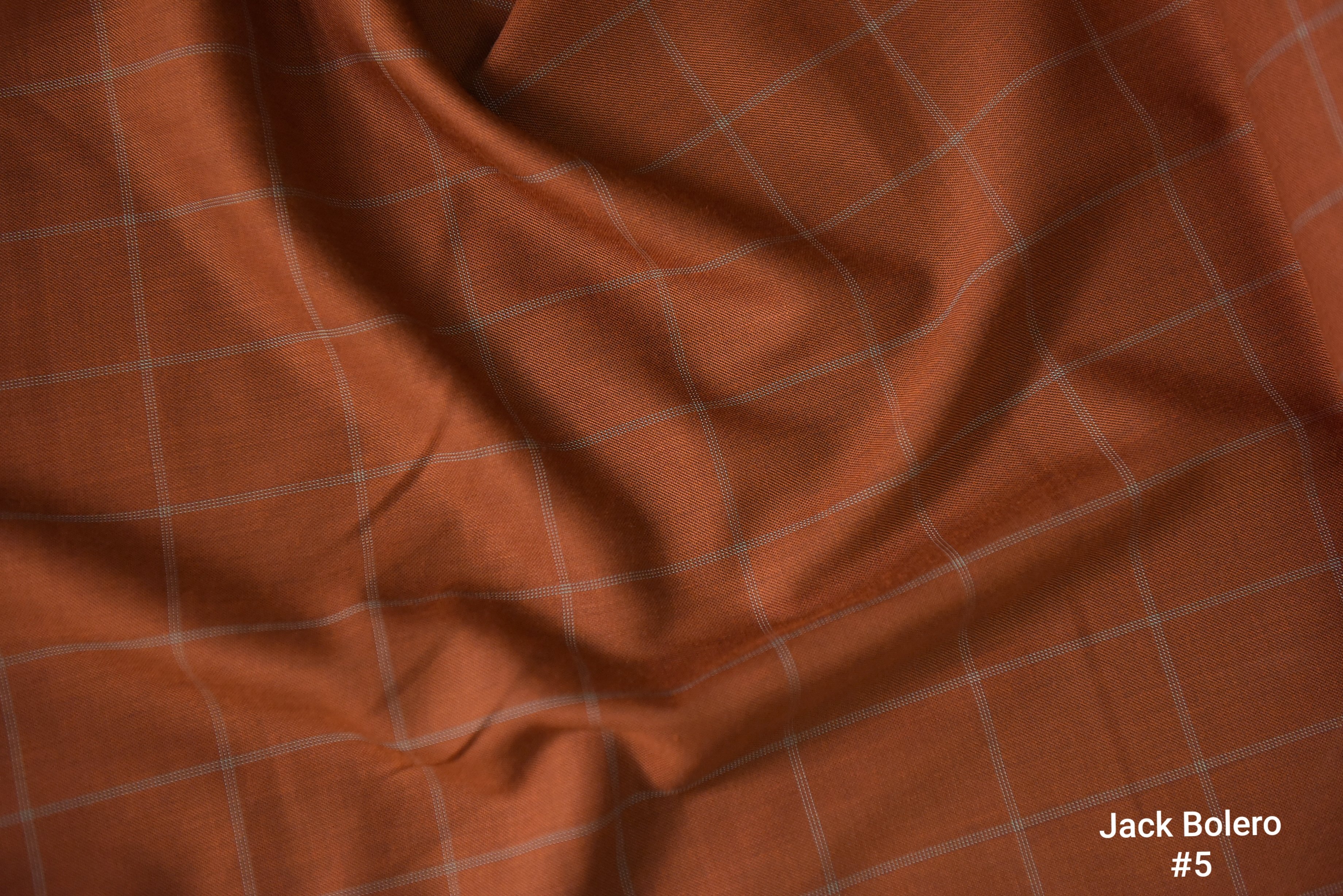 Burnt Orange Windowpane Suit